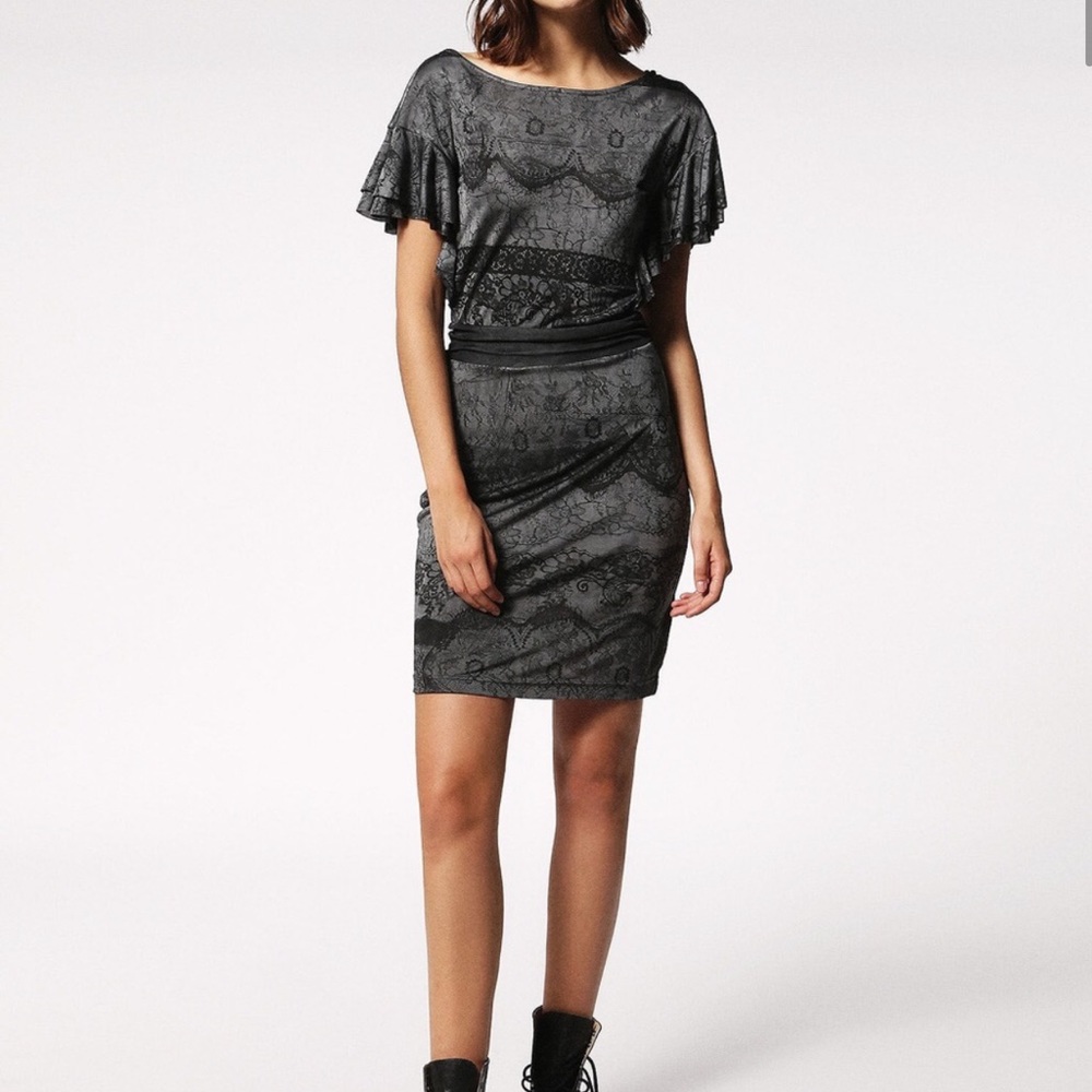 Diesel flutter sleeve dress